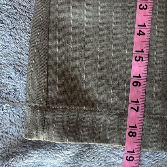 Adrianna Papell Utility Jacket Fade Olive Ivory Shadow Stripe Size Large EUC - Picture 7 of 7